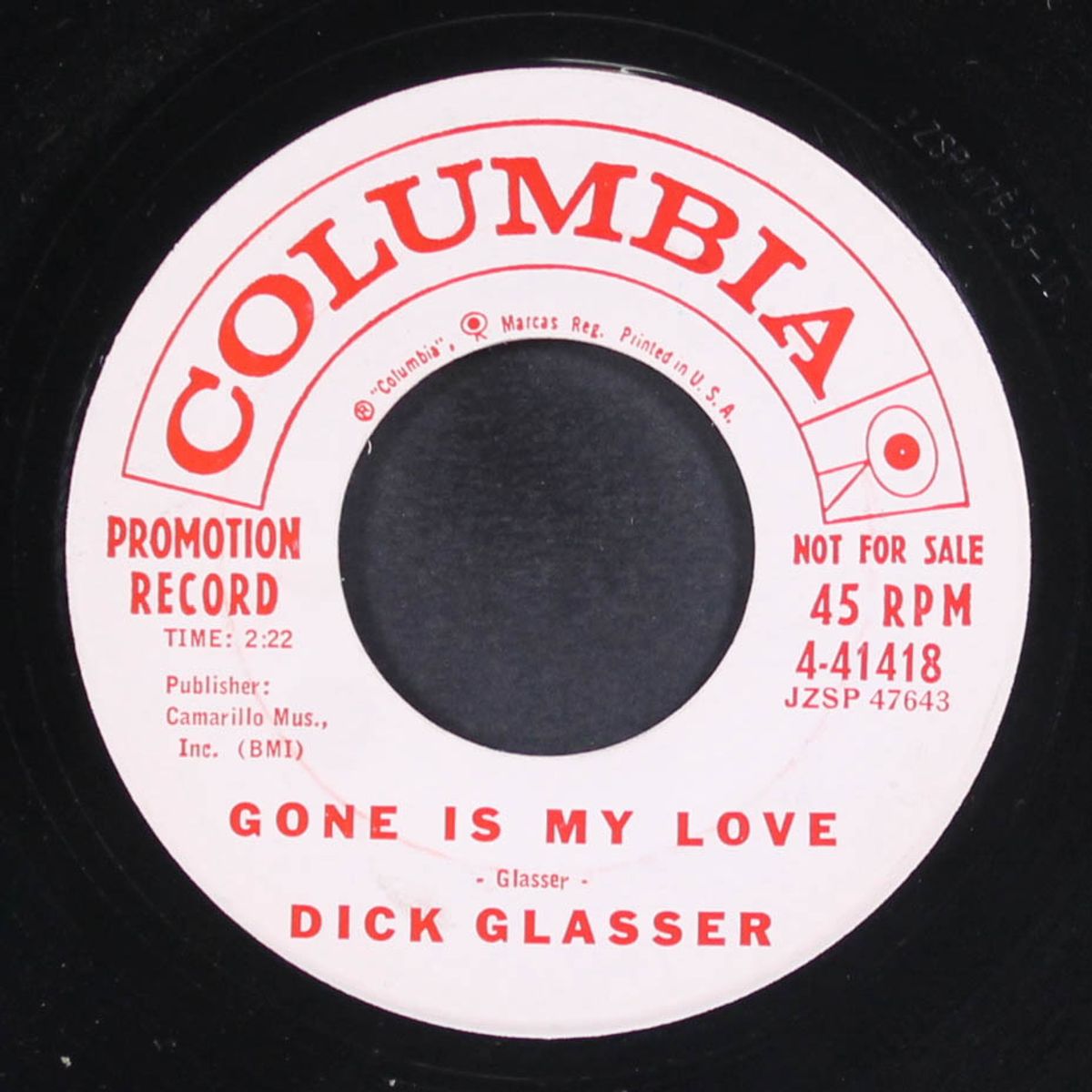gone is my love / heartaches over you by DICK GLASSER