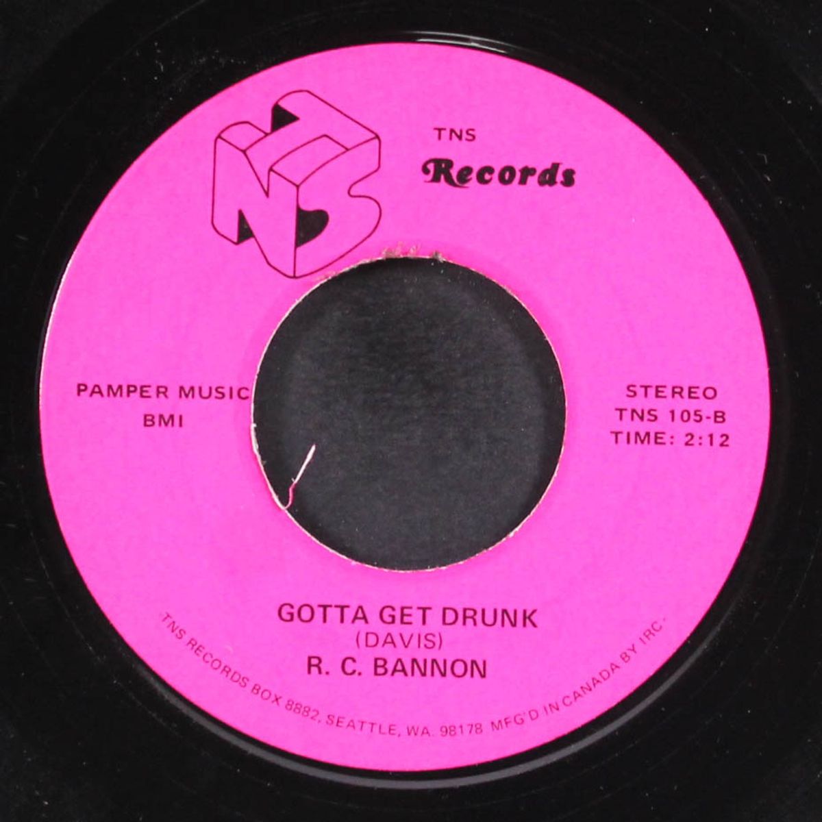 don't cry daddy / gotta get drunk by R.C. BANNON