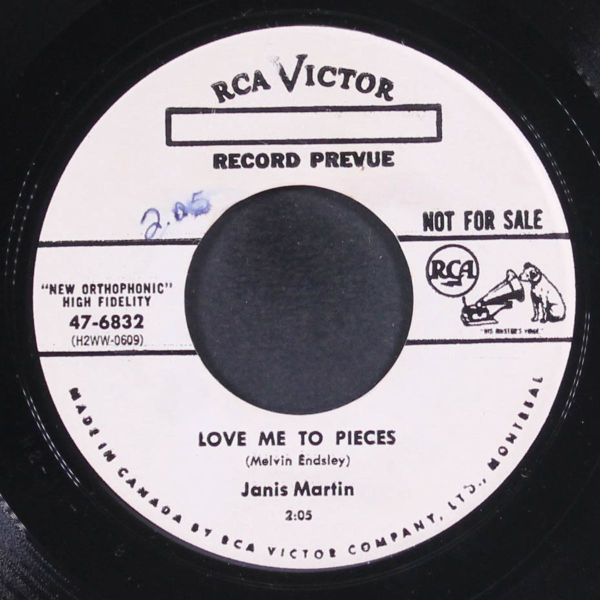 love me to pieces / ten long years by JANIS MARTIN