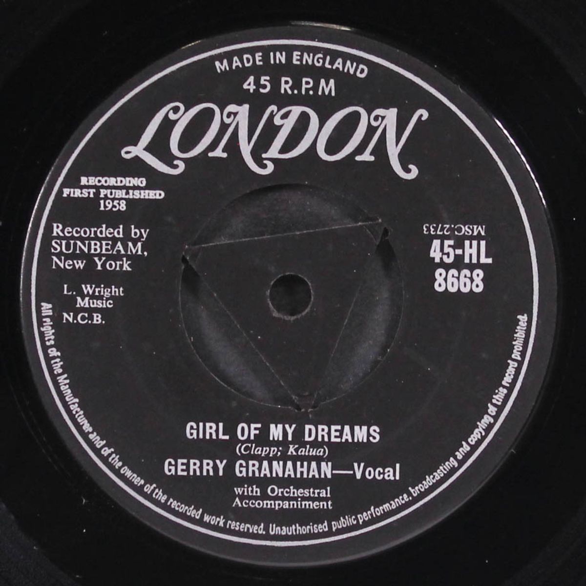 no chemise, please / girl of my dreams by GERRY GRANAHAN