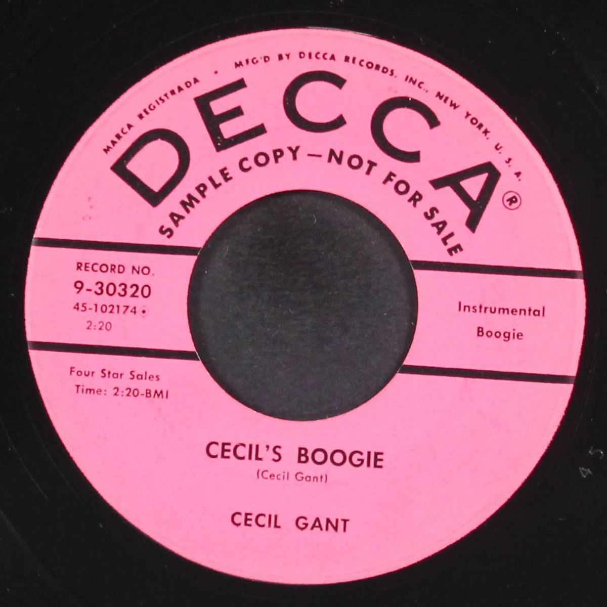 i wonder / cecil boogie by CECIL GANT