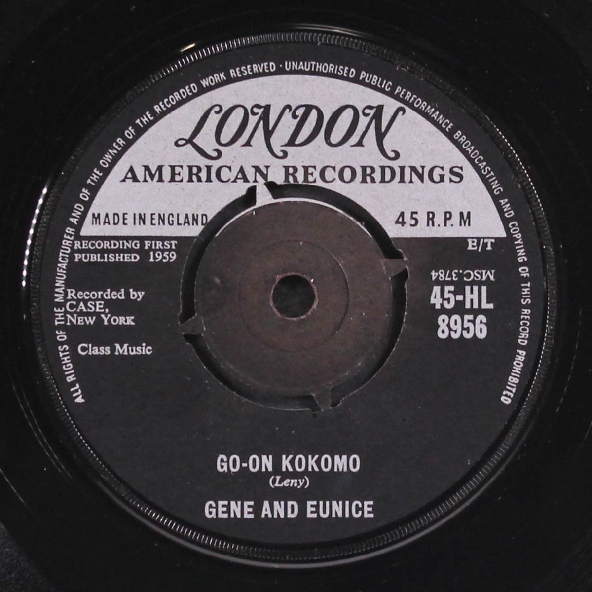 poco-loco / go-on kokomo by GENE & EUNICE