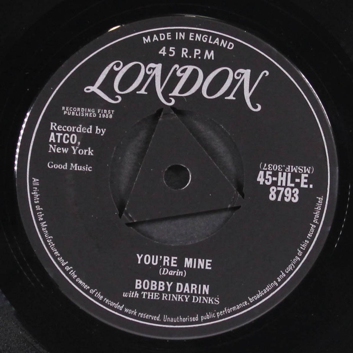 mighty mighty man / you're mine by BOBBY DARIN & RINKY DINKS