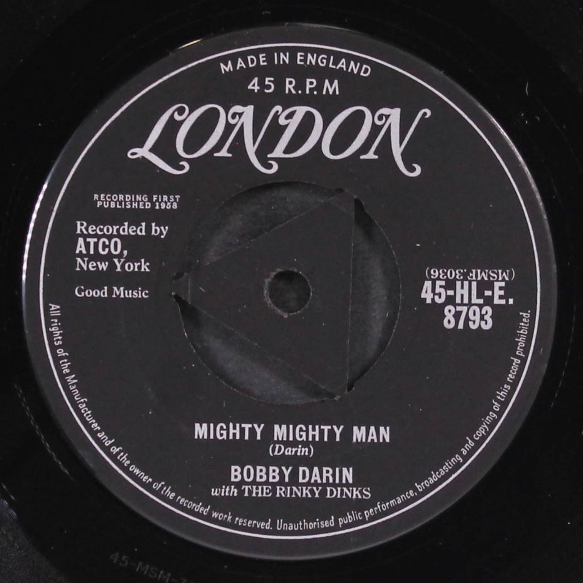 mighty mighty man / you're mine by BOBBY DARIN & RINKY DINKS