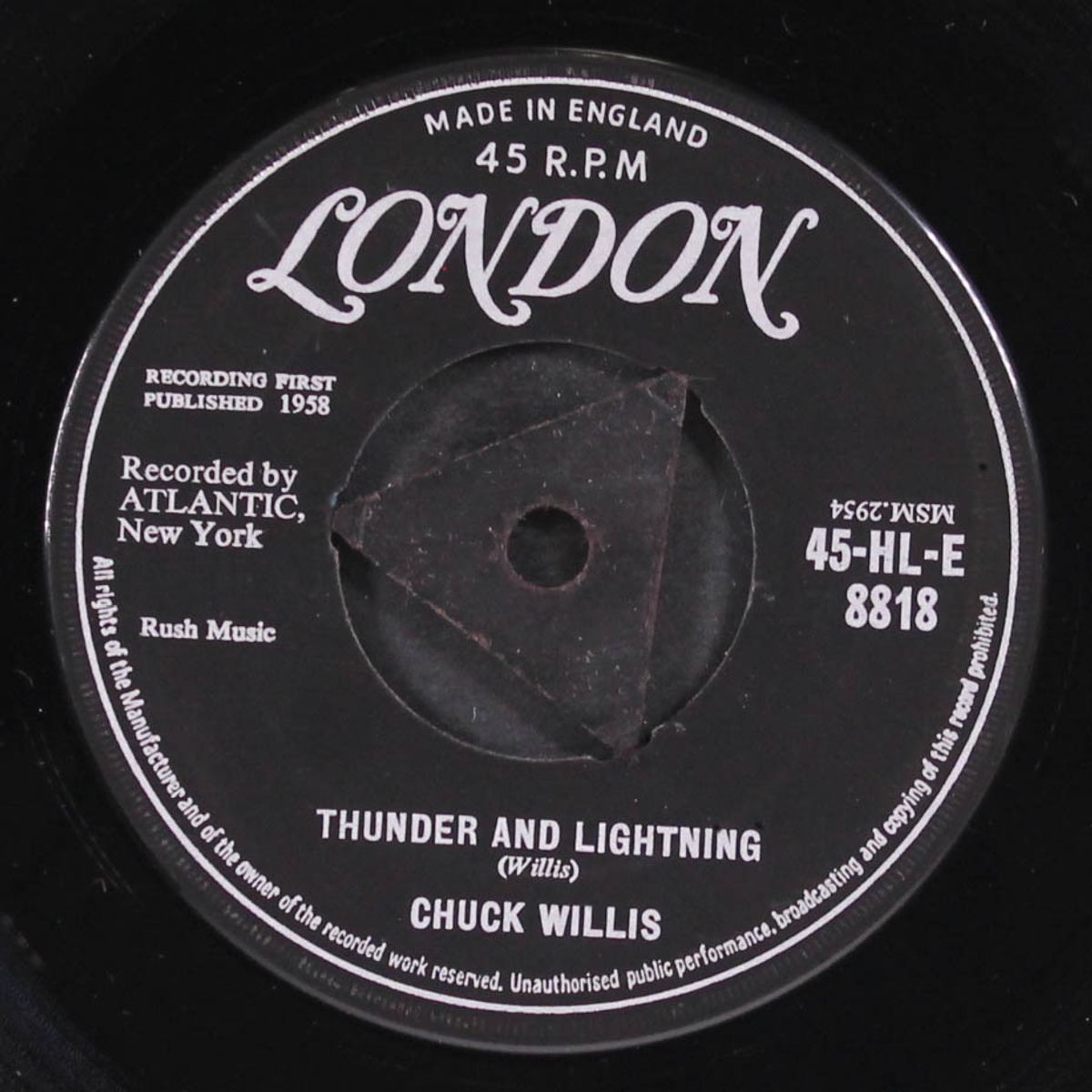thunder and lightning / my life by CHUCK WILLIS