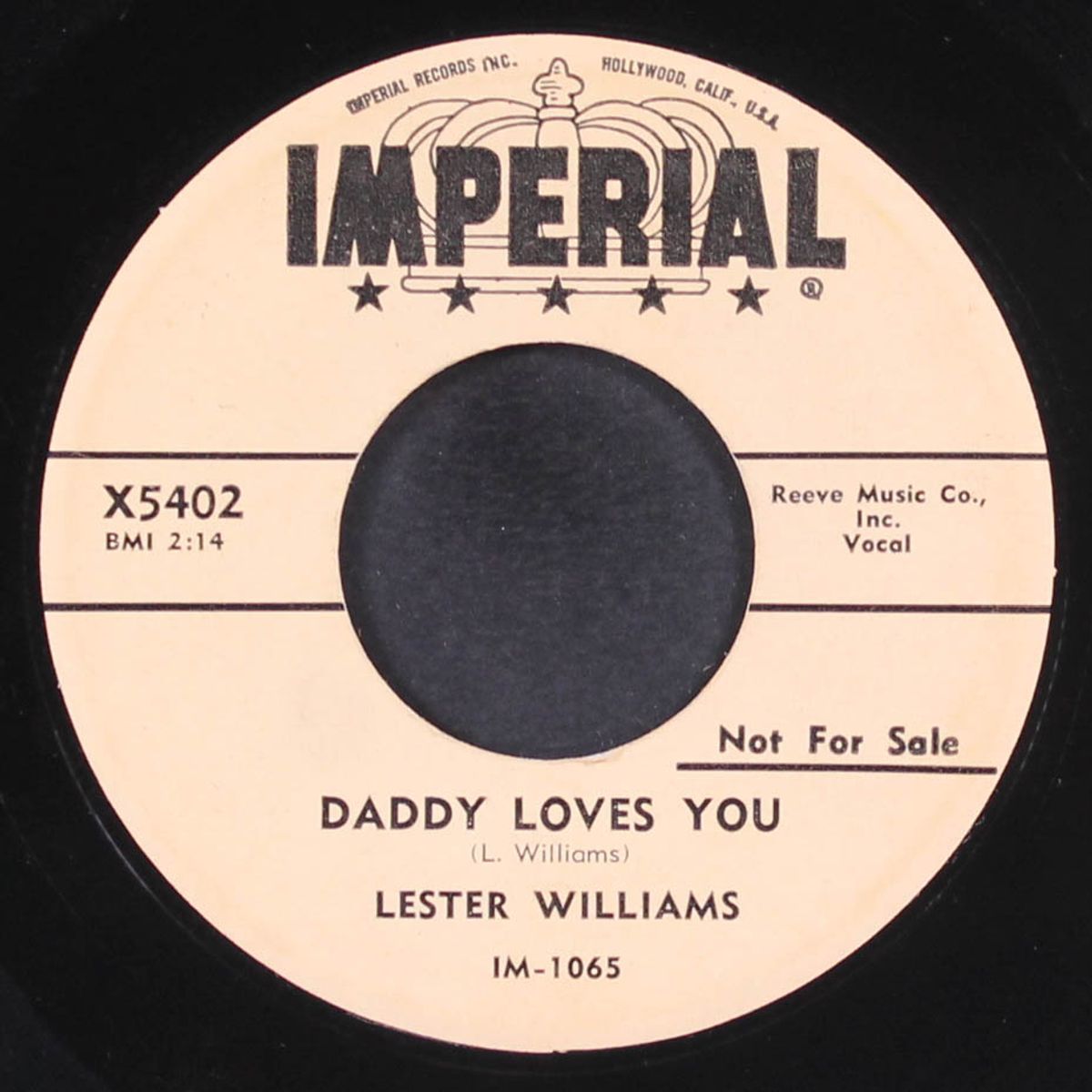 mcdonald's daughter / daddy loves you by LESTER WILLIAMS