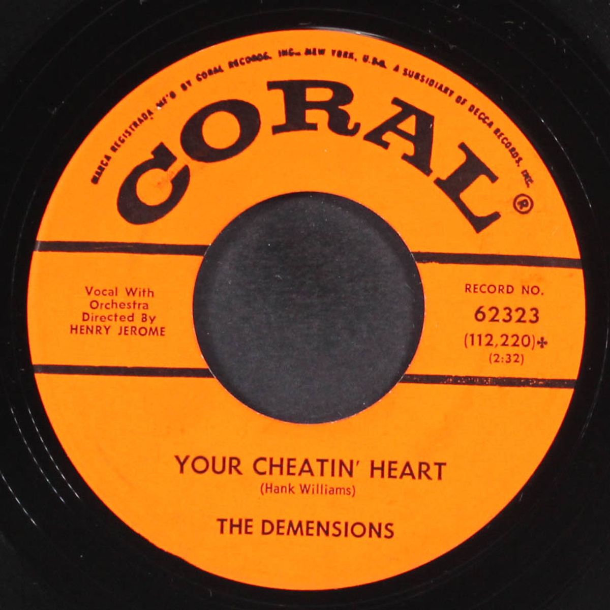 young at heart / your cheatin' heart by DEMENSIONS