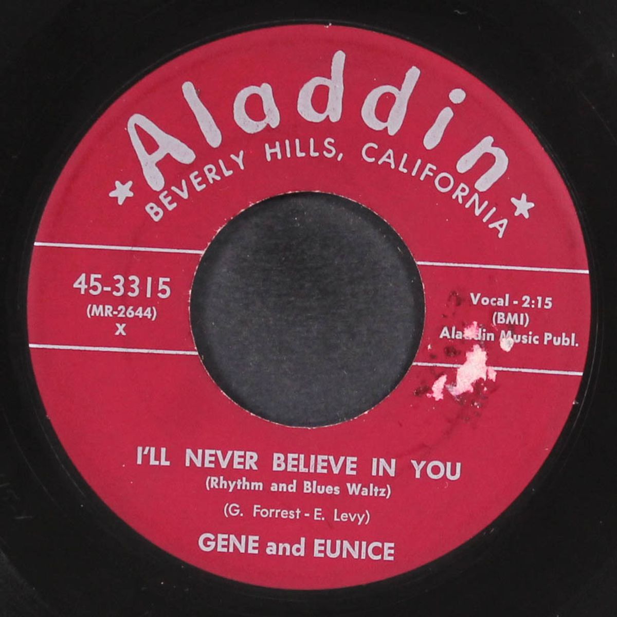 hootchy-kootchy / i'll never believe in you by GENE & EUNICE