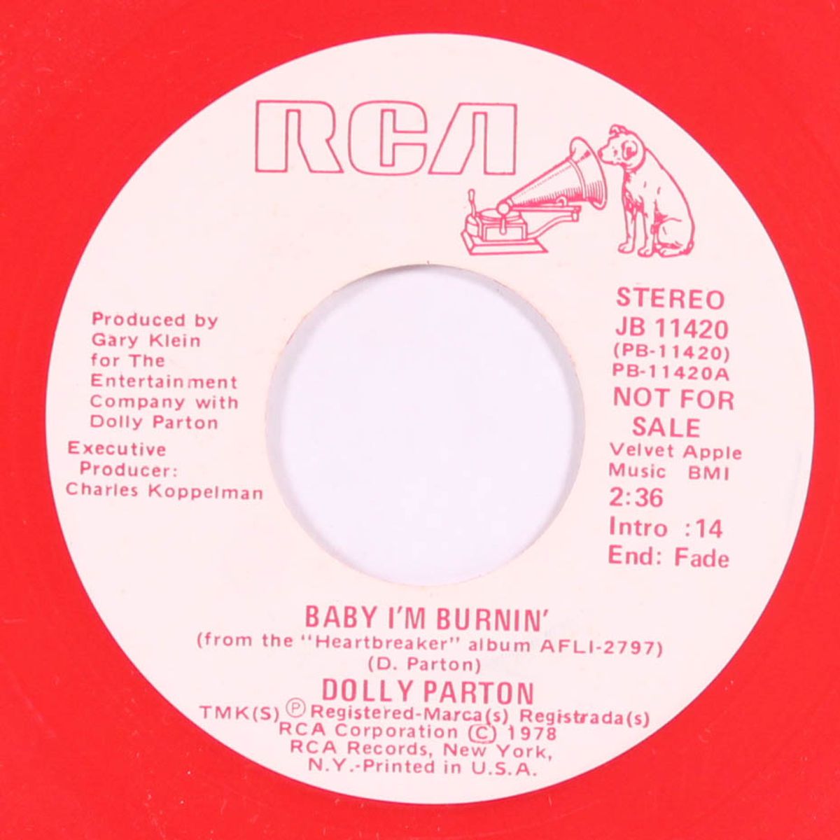 baby i'm burnin' / same by DOLLY PARTON