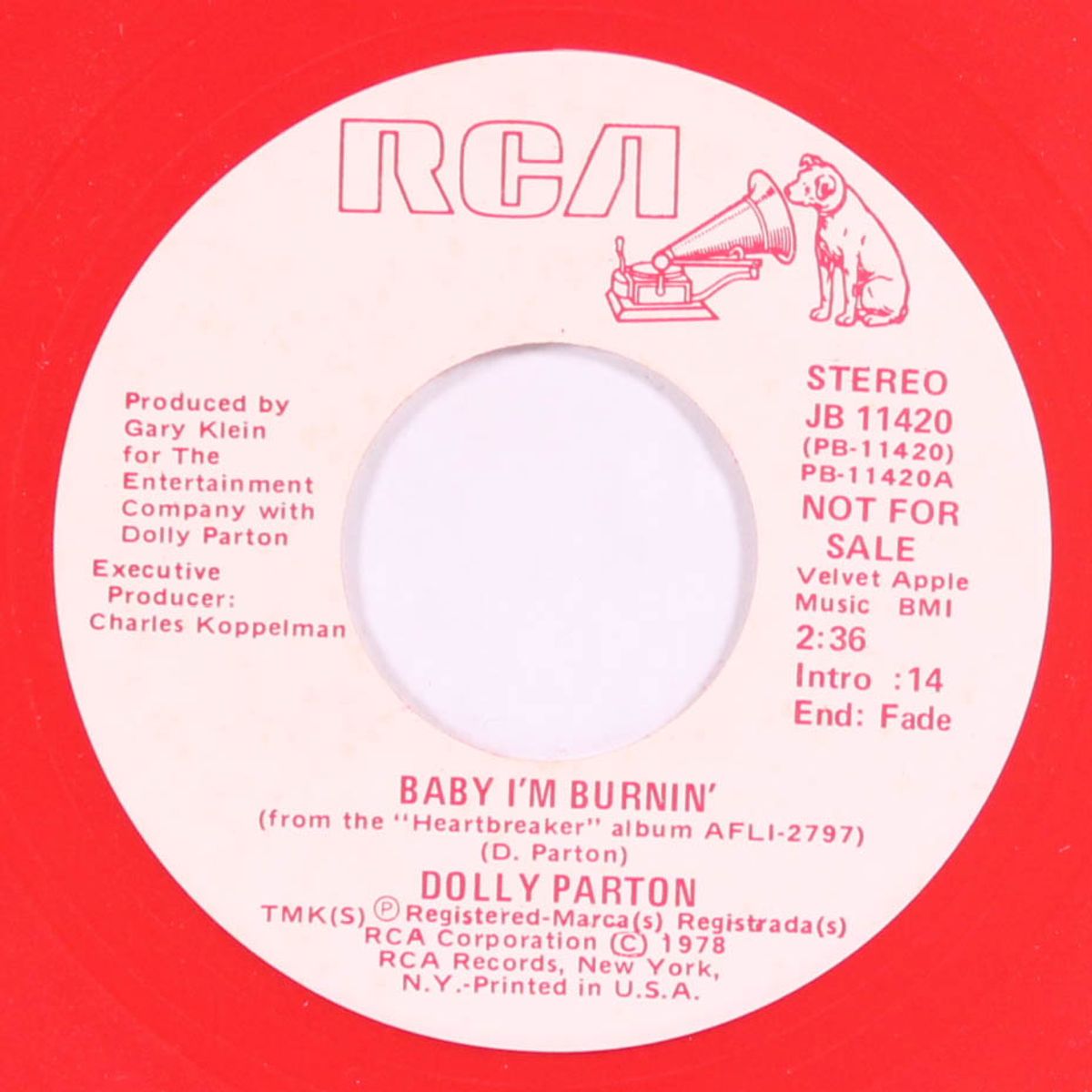 baby i'm burnin' / same by DOLLY PARTON