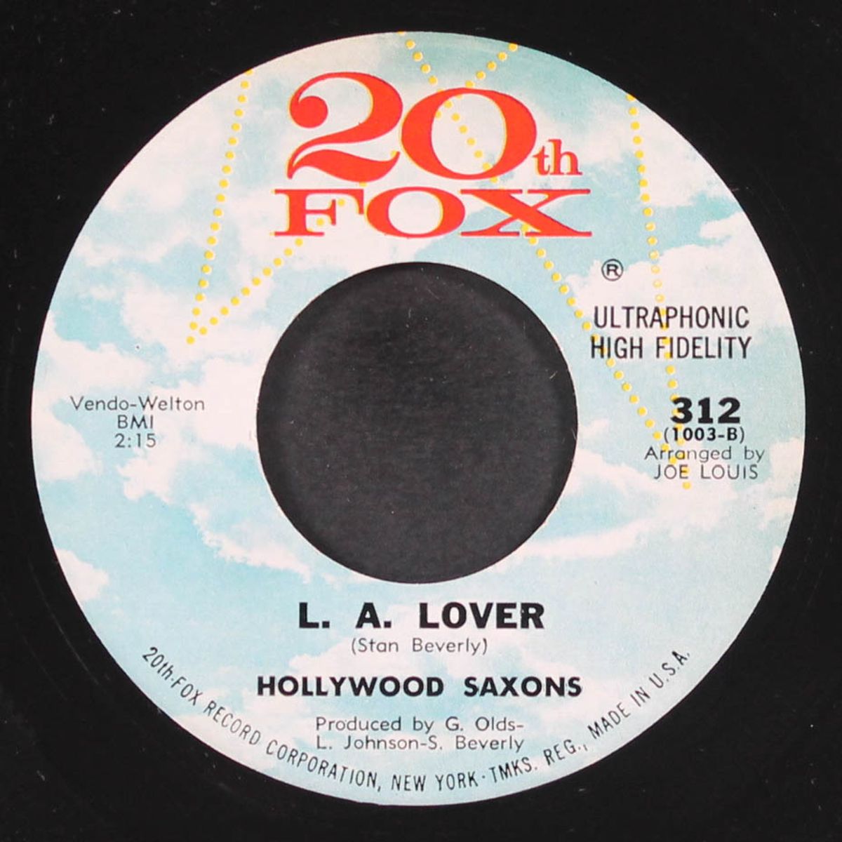 everyday's a holiday / l.a. lover by HOLLYWOOD SAXONS