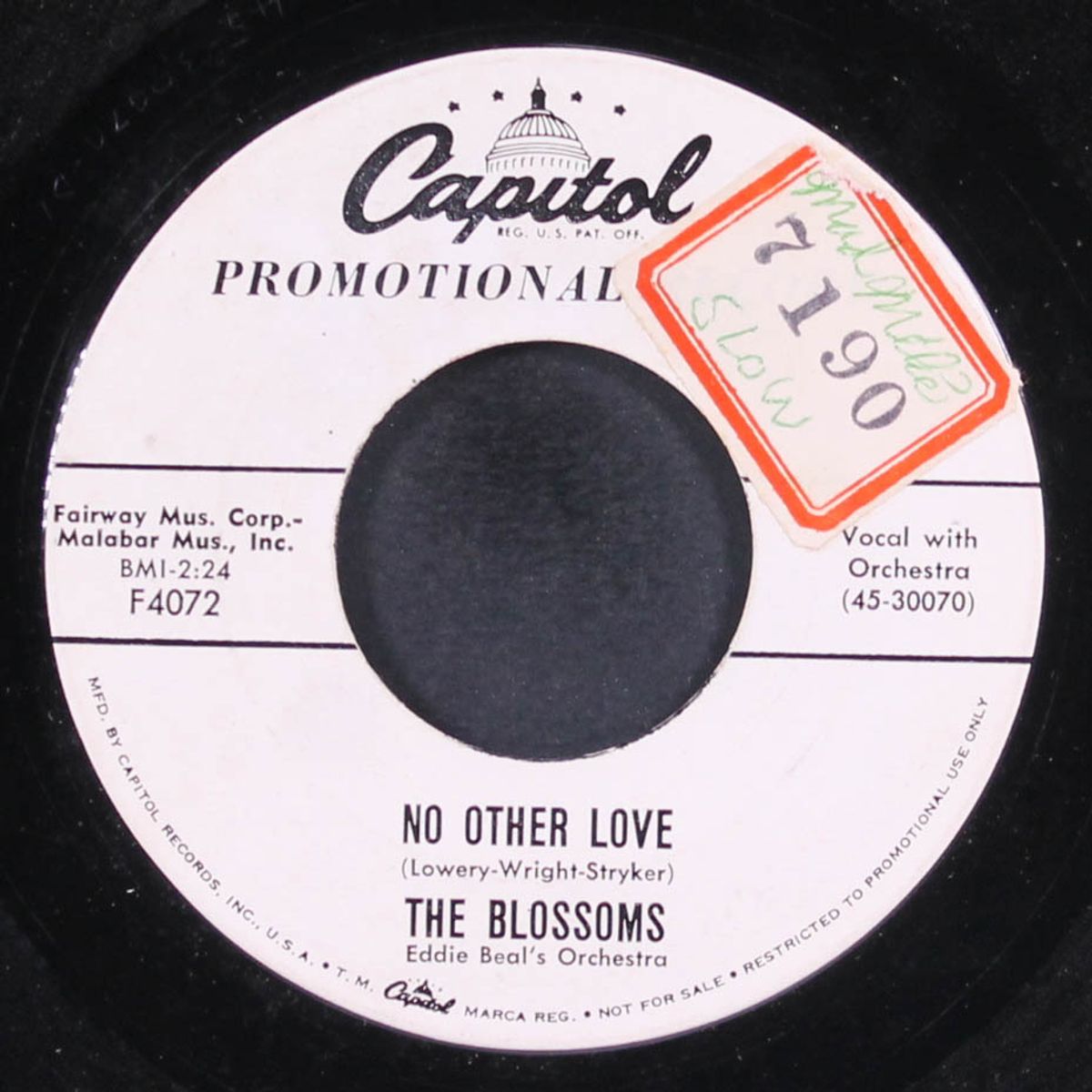no other love / baby daddy-o by BLOSSOMS