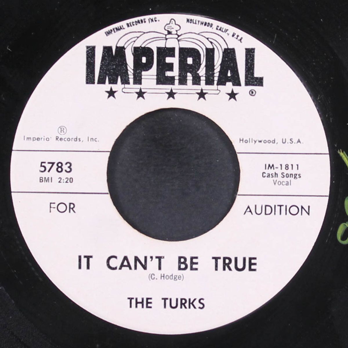 i'm a fool / it can't be true by TURKS