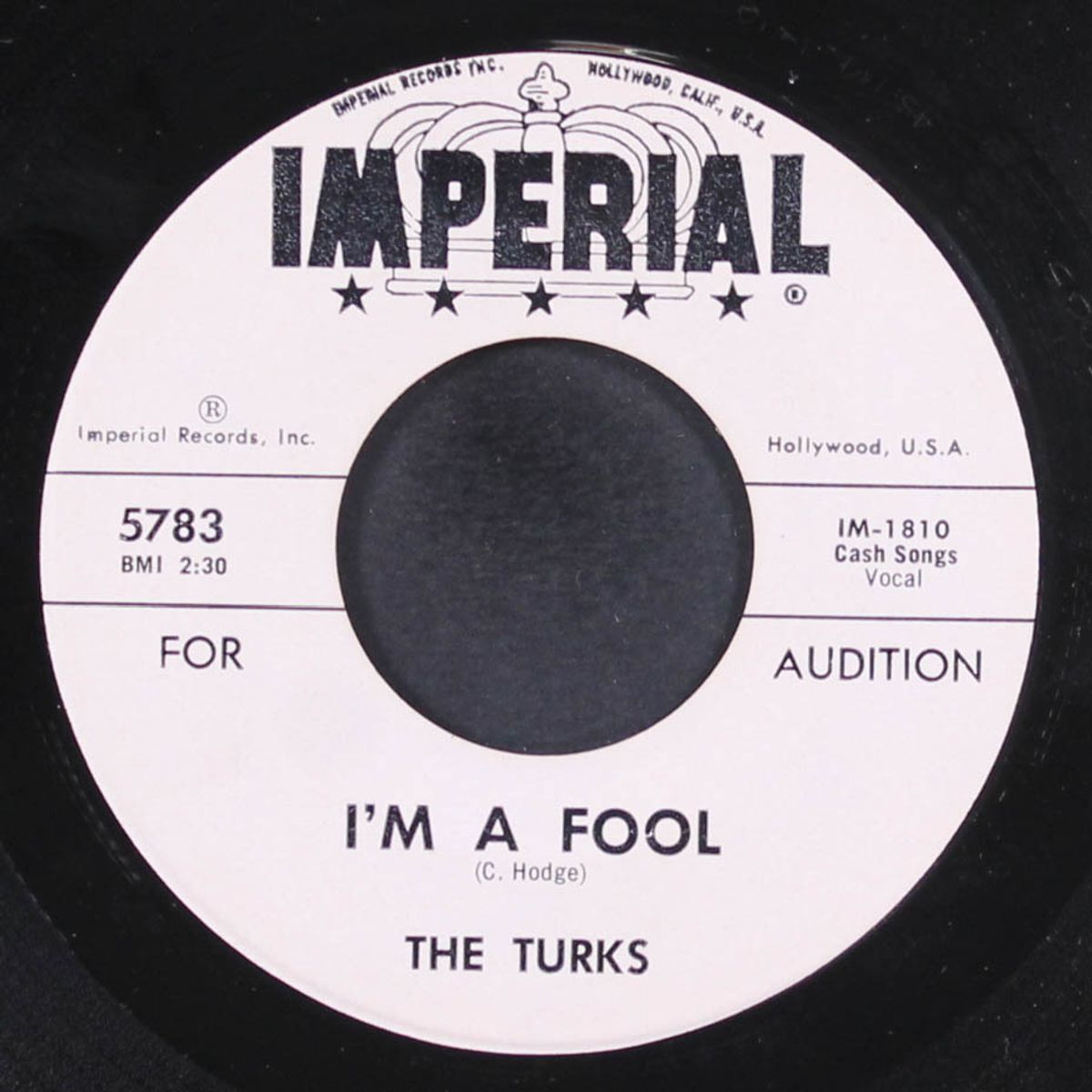 i'm a fool / it can't be true by TURKS
