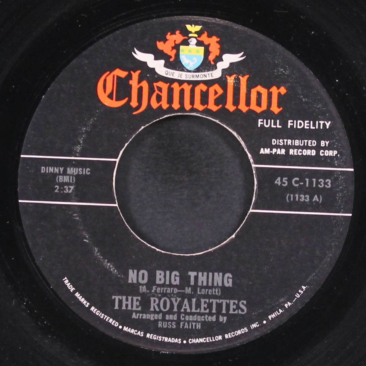 no big thing / yesterday's lovers by ROYALETTES