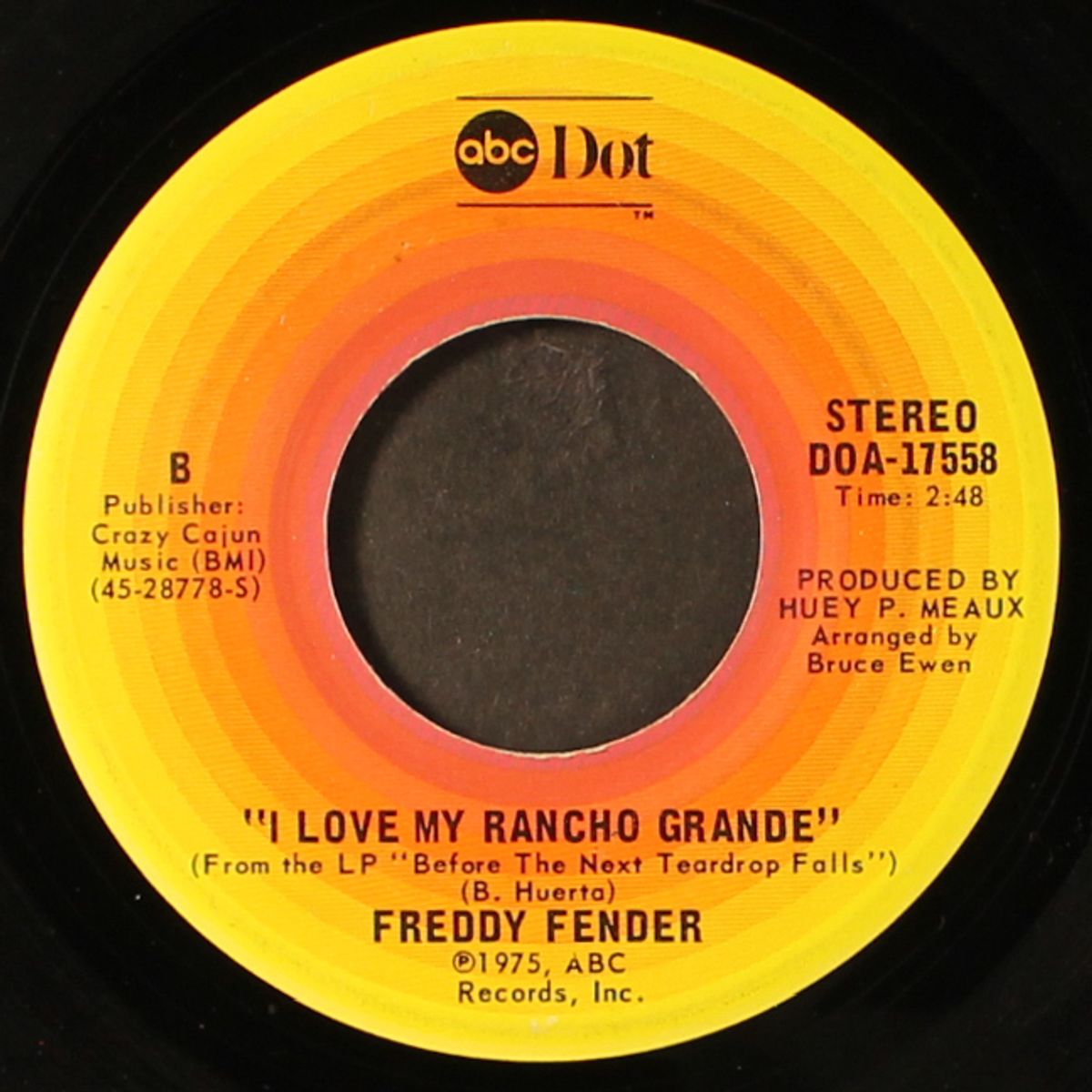 wasted days and wasted nights / i love my rancho grande by FREDDY FENDER