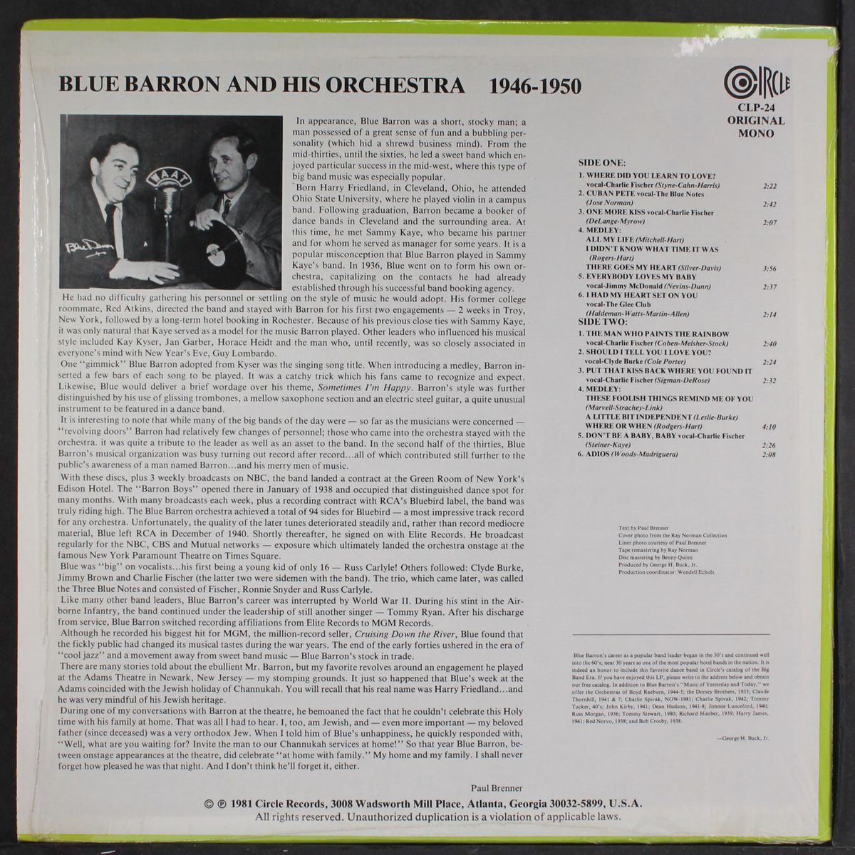 1946-1950 by BLUE BARRON