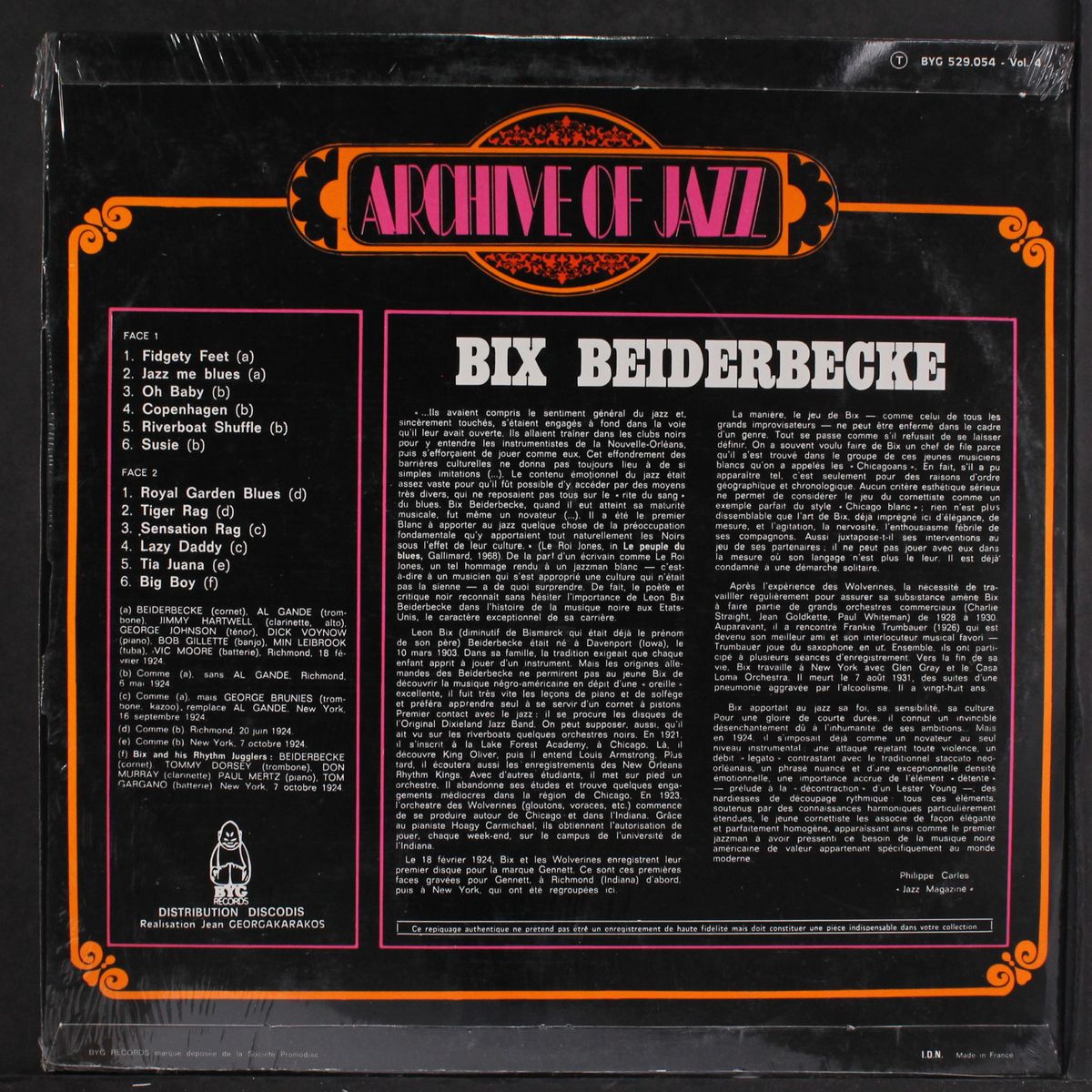 vol. 4 by BIX BEIDERBECKE