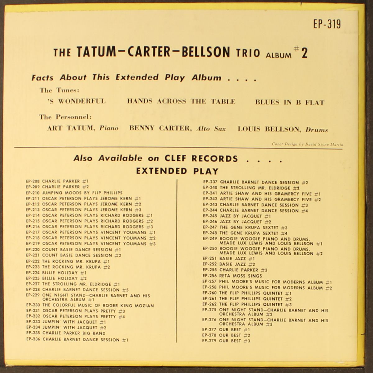 tatum carter bellson #2 by ART TATUM