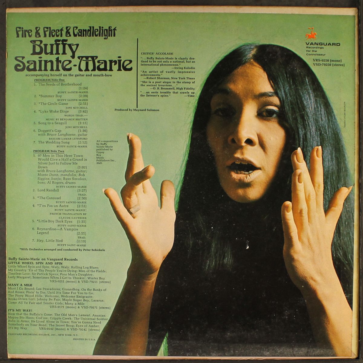 fire & fleet & candlelight by BUFFY SAINTE-MARIE