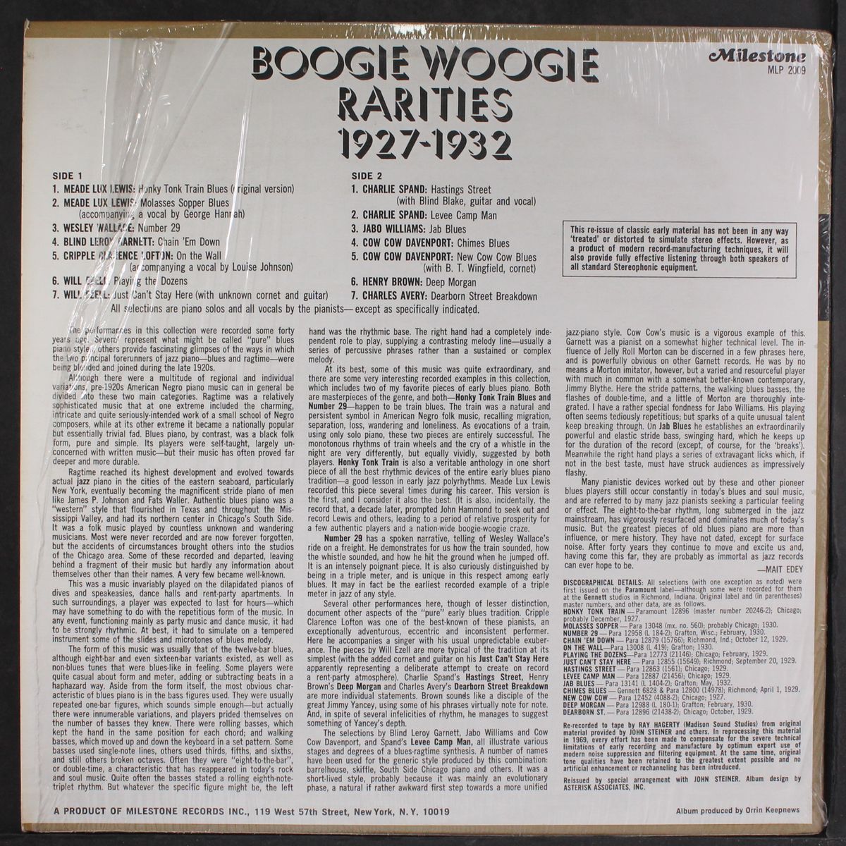 boogie woogie rarities 1927-32 by VARIOUS