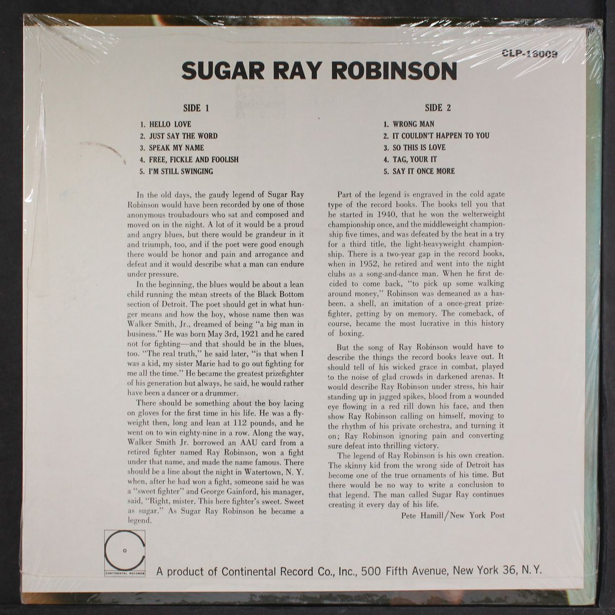 i'm still swinging by SUGAR RAY ROBINSON