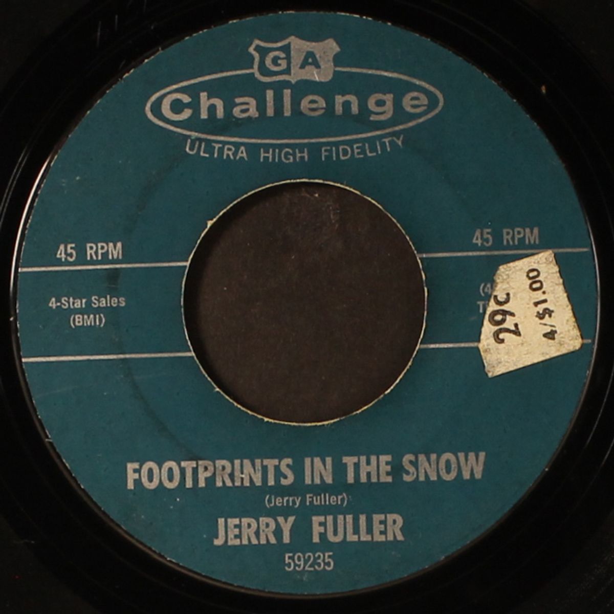 footprints in the snow / hollywood star by JERRY FULLER
