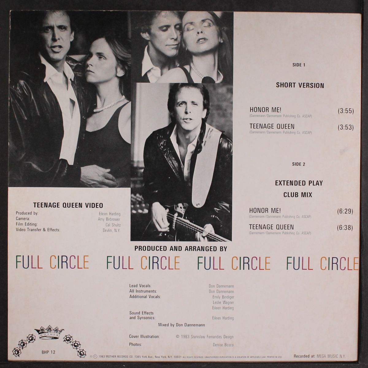 honor me / teenage queen by FULL CIRCLE