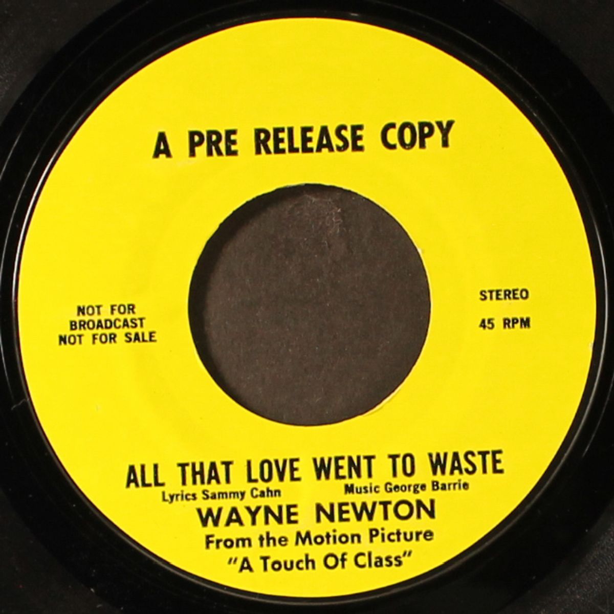all that love went to waste by WAYNE NEWTON