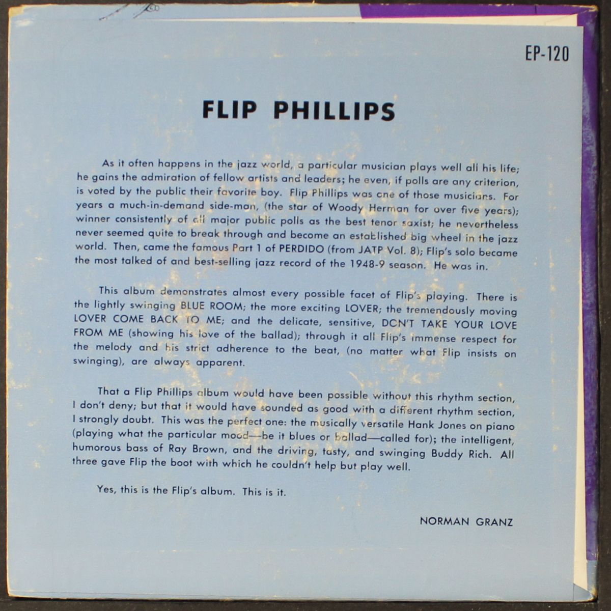flip phillips by FLIP PHILLIPS
