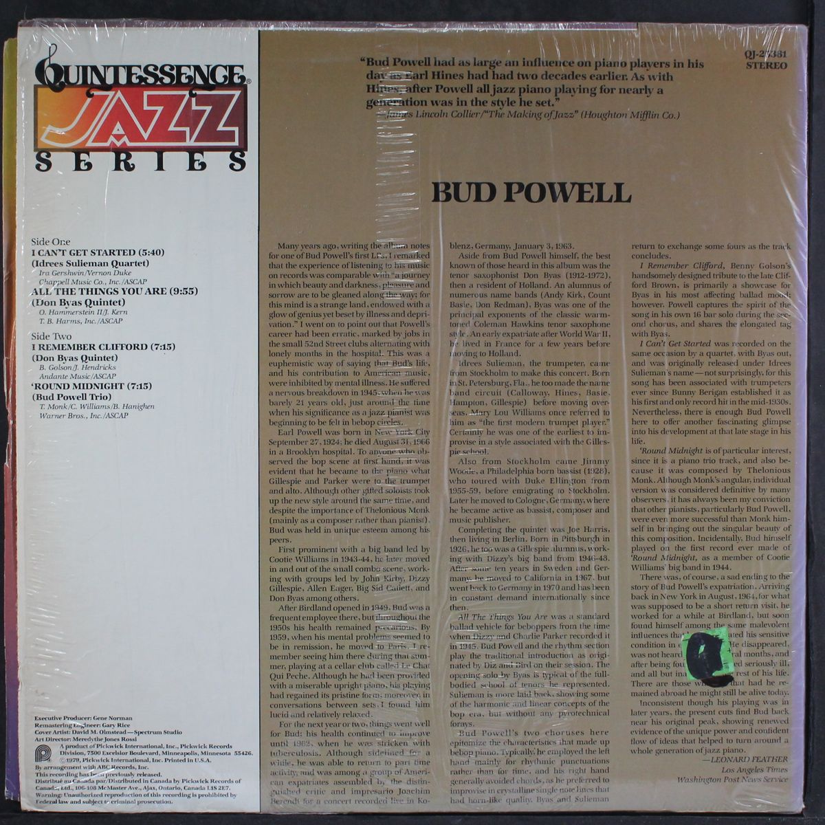 bud powell by BUD POWELL