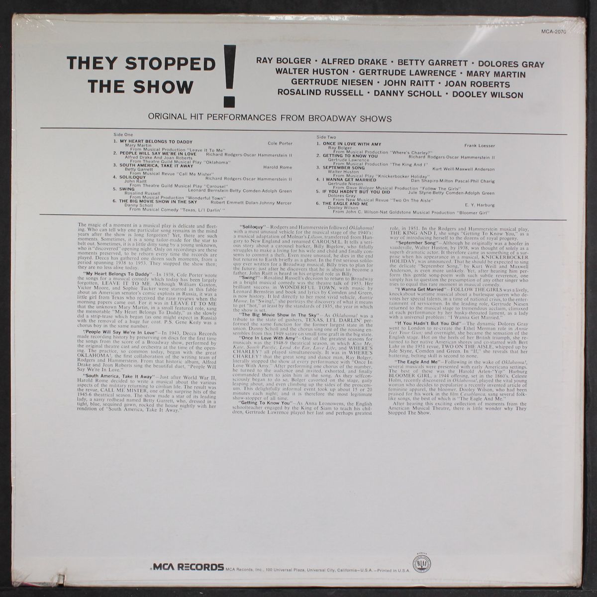 they stopped the show! by VARIOUS