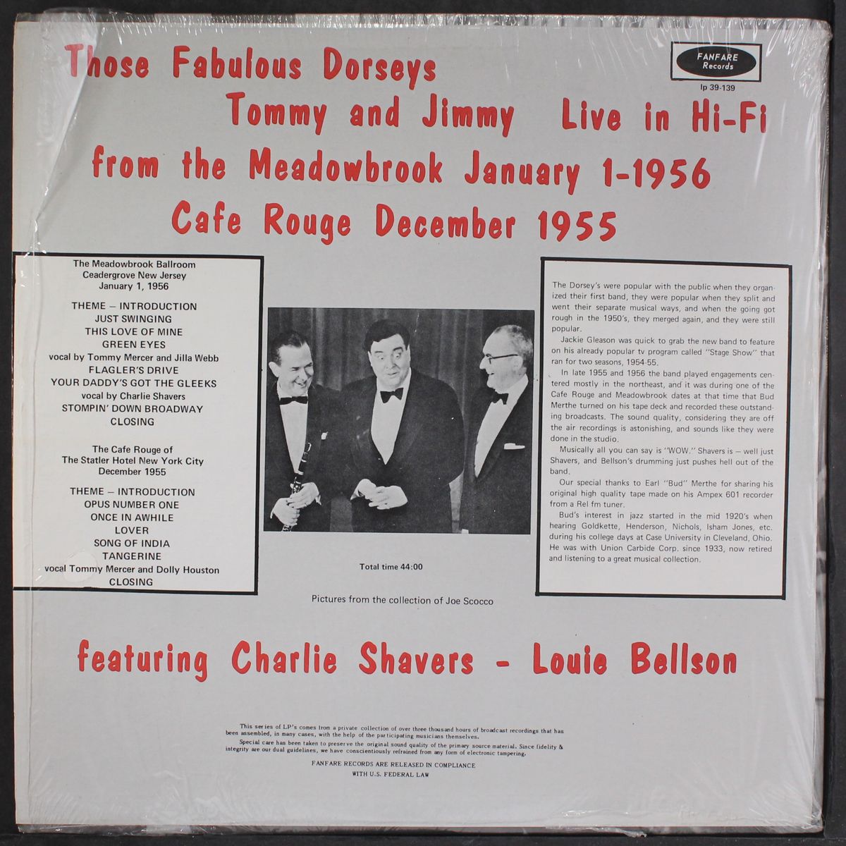the meadowbrook 1956 by TOMMY & JIMMY DORSEY