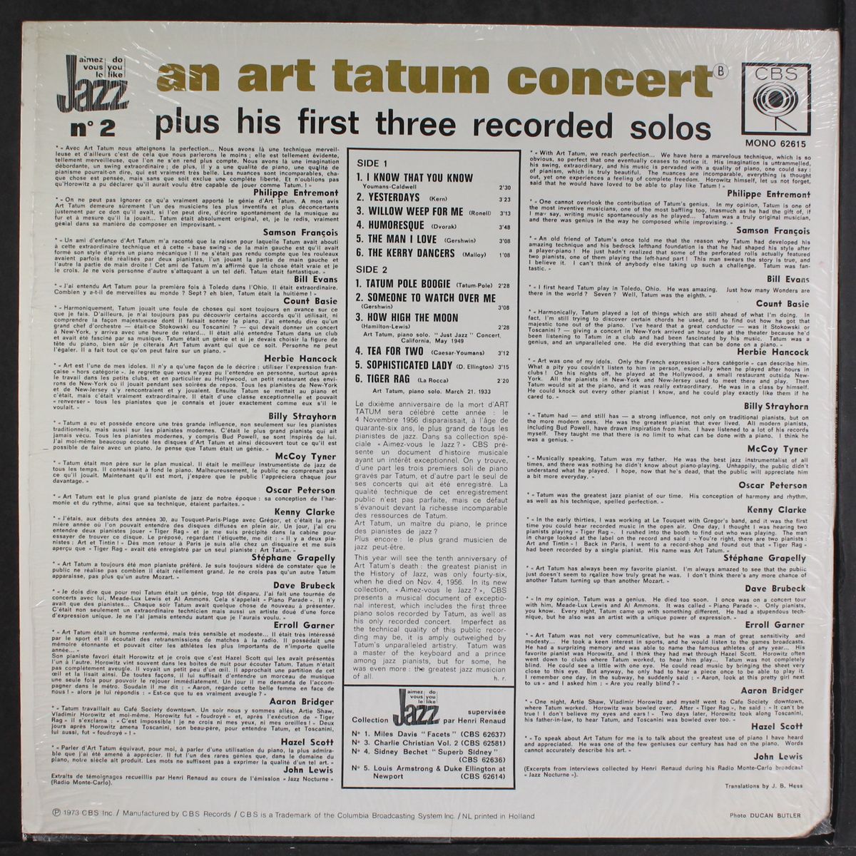 an art tatum concert by ART TATUM
