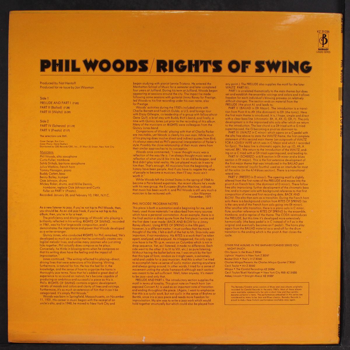 rights of swing by PHIL WOODS