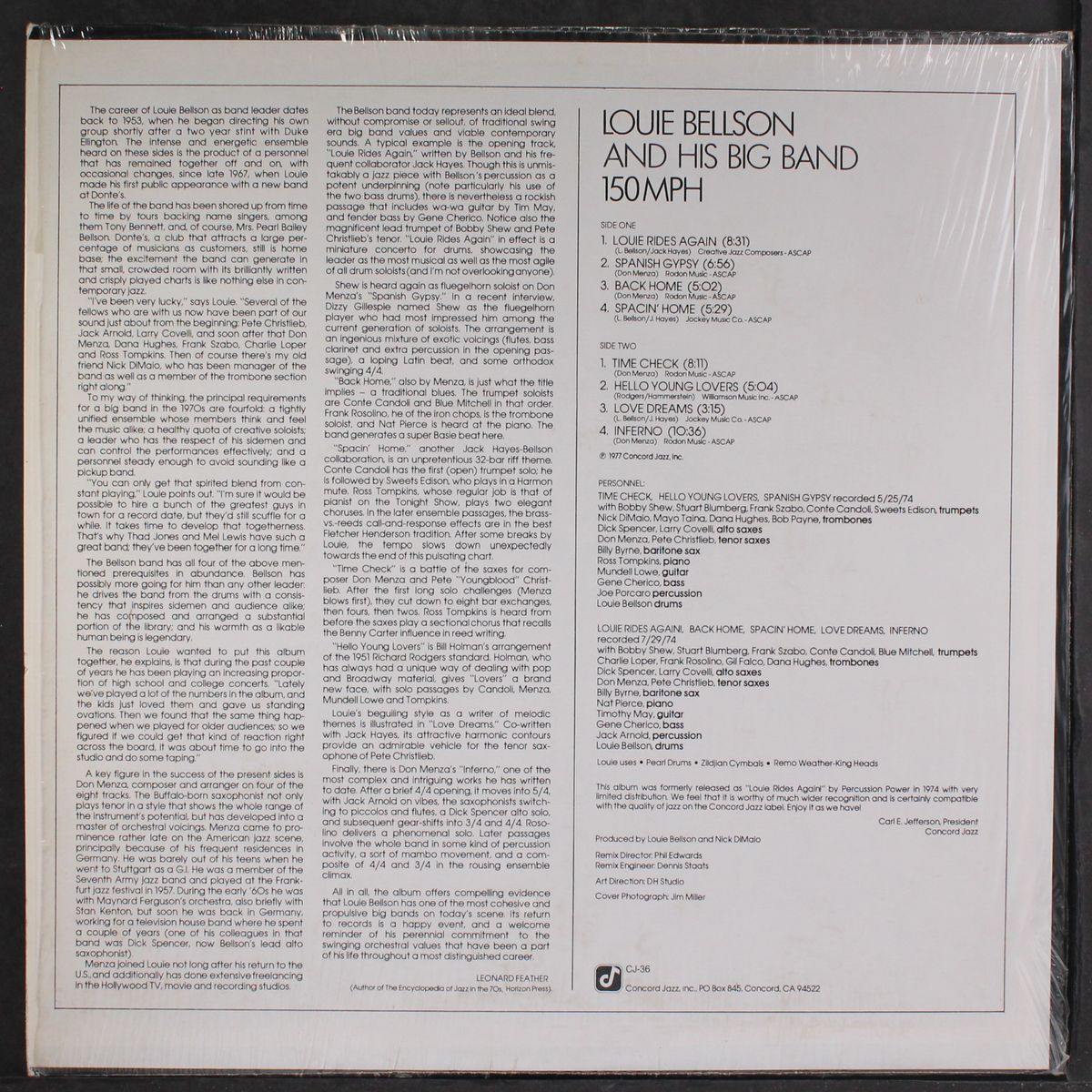150 mph by LOUIE BELLSON
