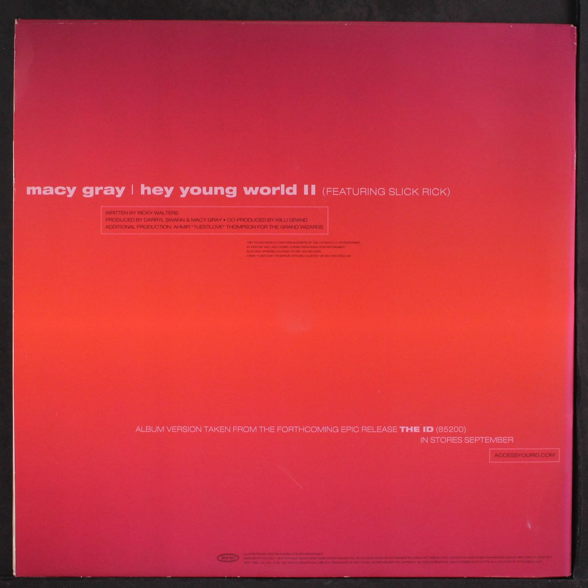 hey young world ii / instro by MACY GRAY FEAT. SLICK RICK