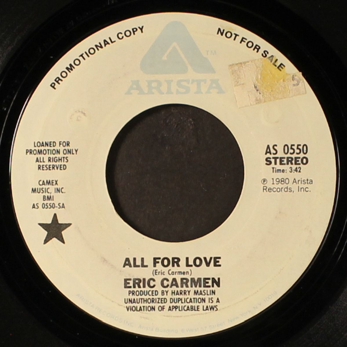 all for love / mono by ERIC CARMEN