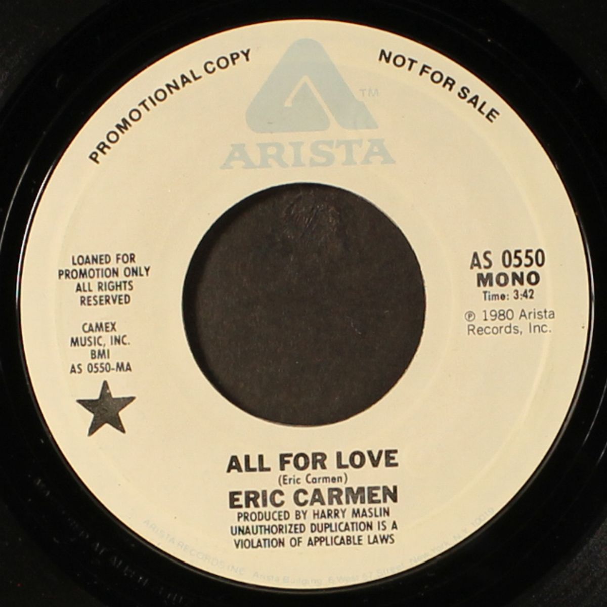 all for love / mono by ERIC CARMEN