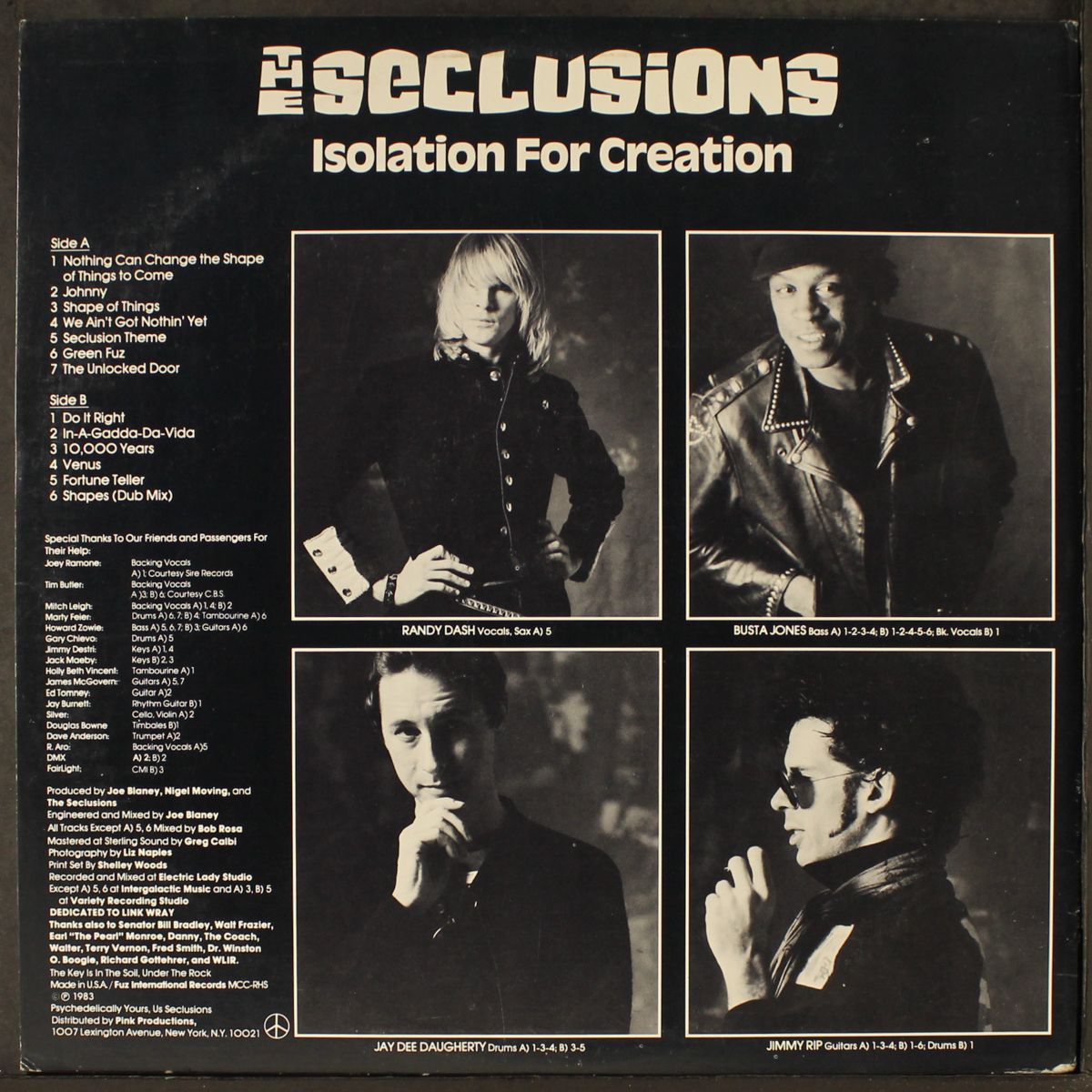 isolation for creation by SECLUSIONS