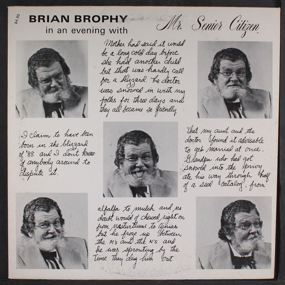 mr. senior citizen by BRIAN BROPHY
