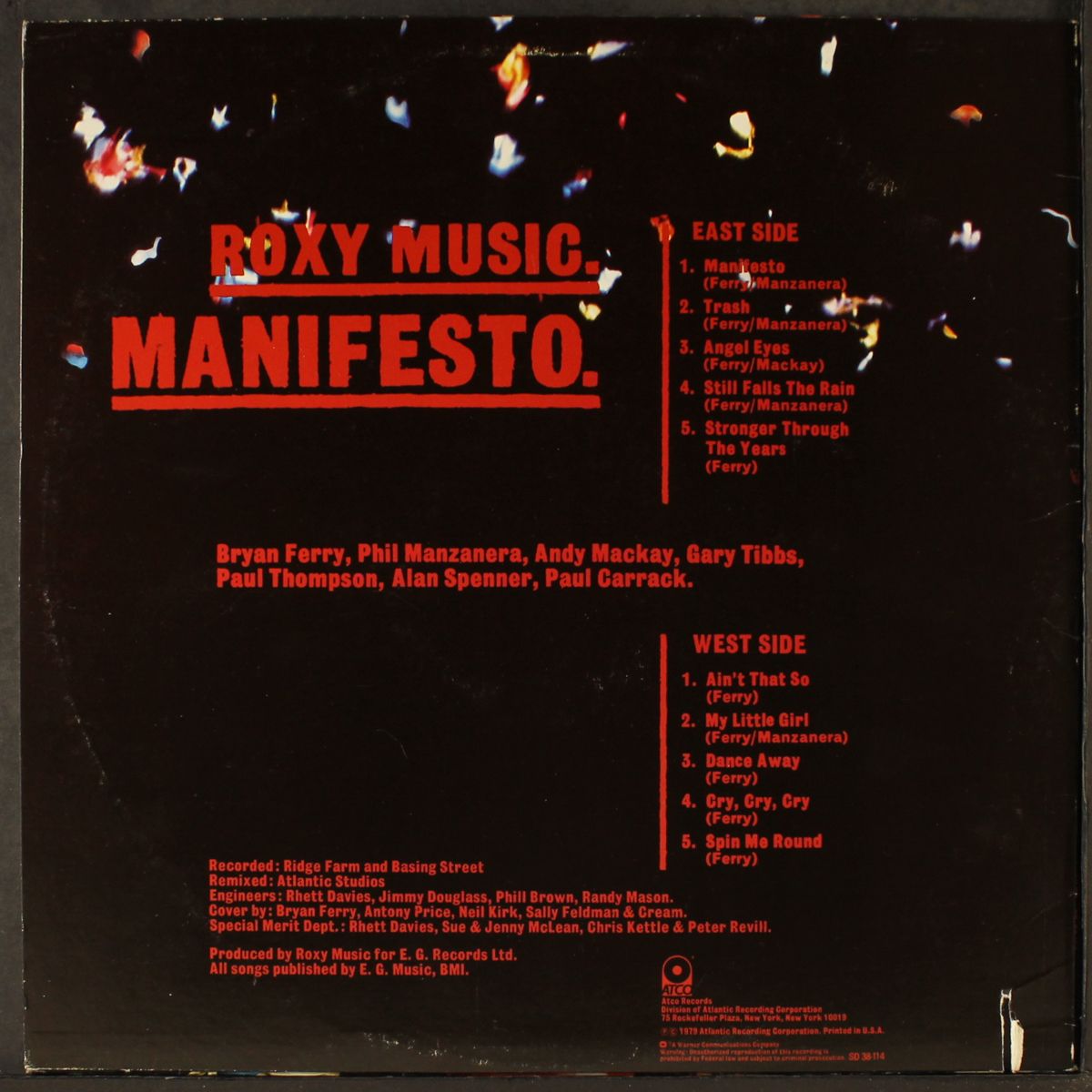 manifesto by ROXY MUSIC