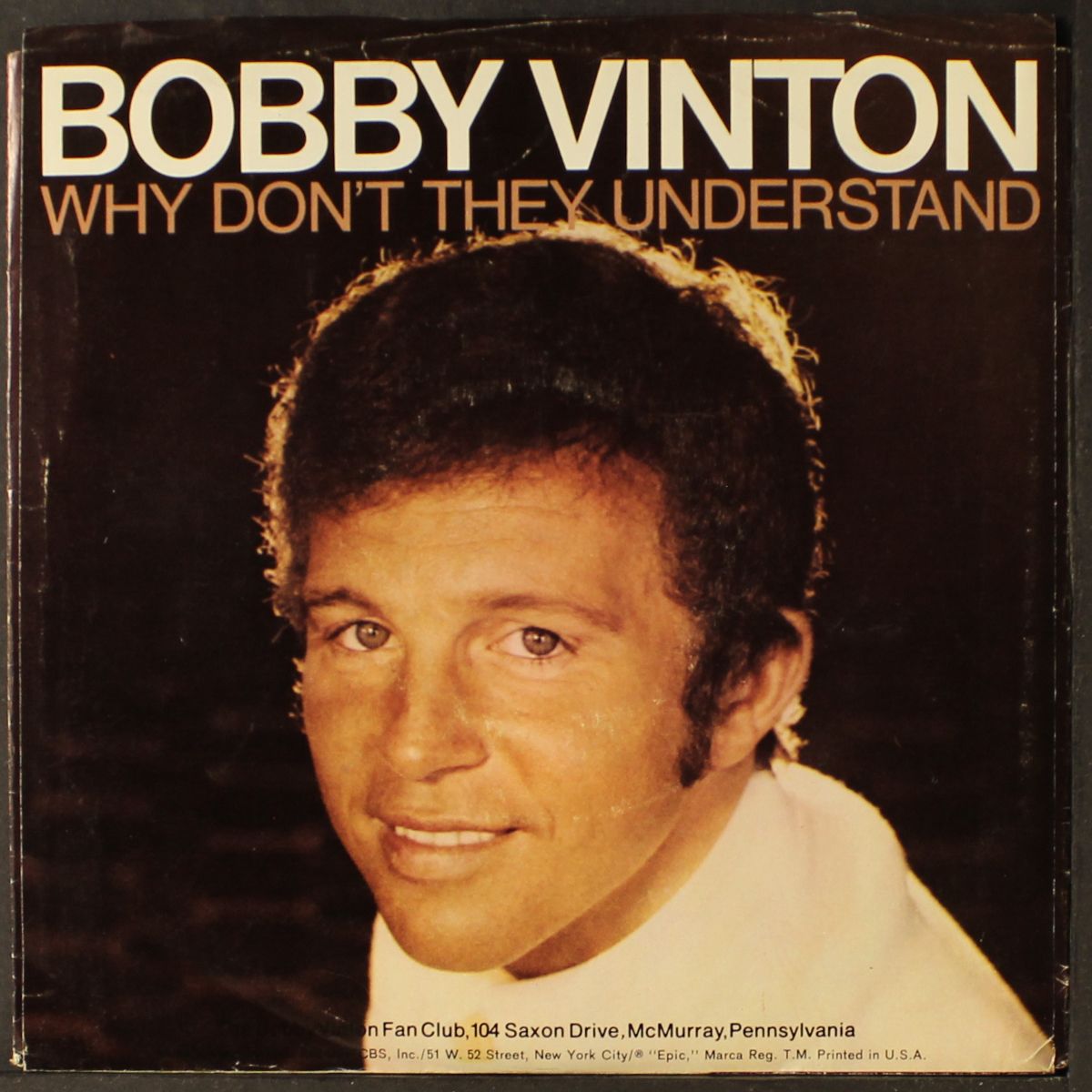 why don't they understand by BOBBY VINTON