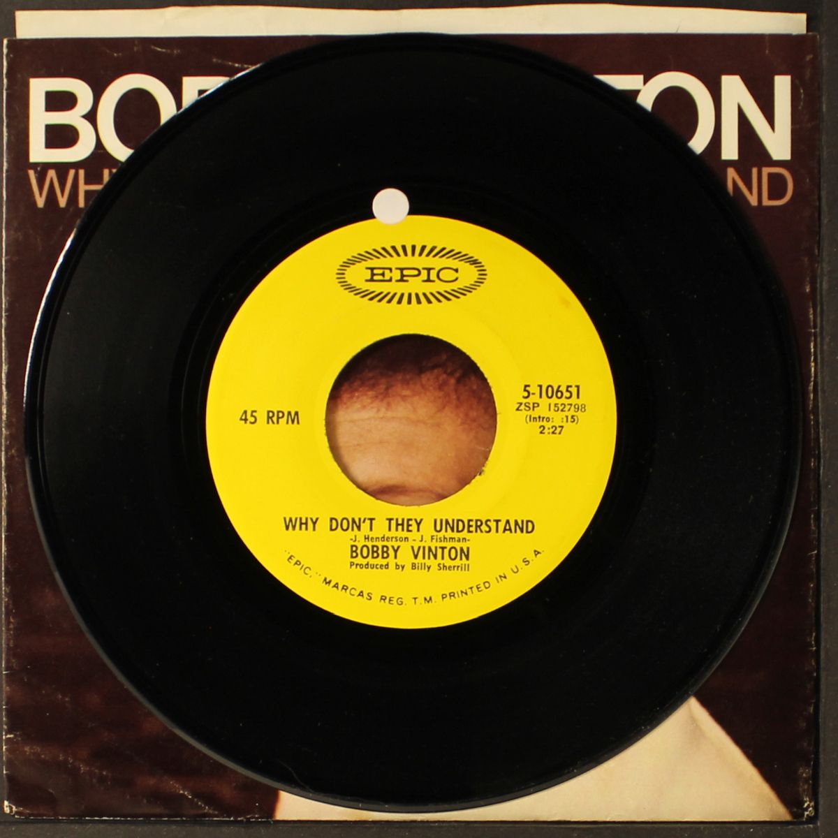 why don't they understand by BOBBY VINTON