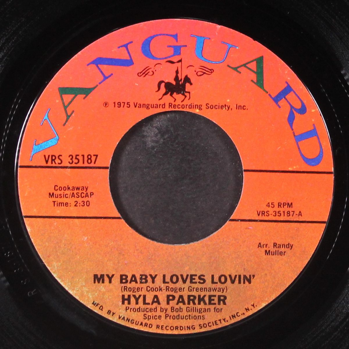 my baby loves lovin' / quiet tunes by HYLA PARKER