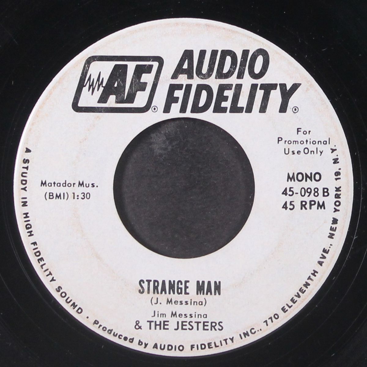 the breeze and i / strange man by JIM MESSINA & JESTERS