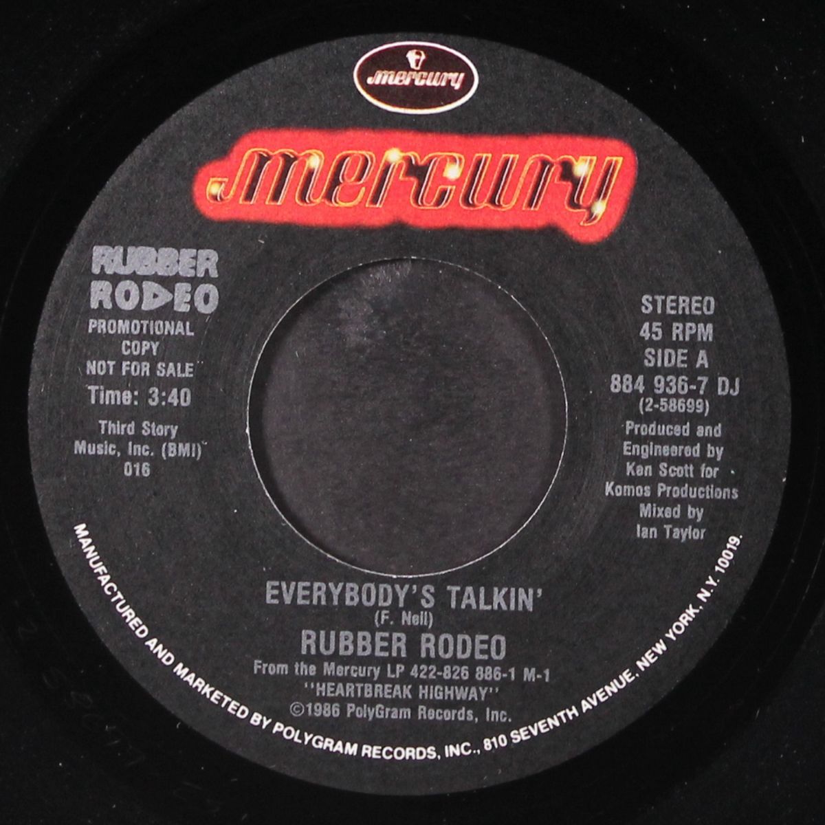 everybody's talkin' / same by RUBBER RODEO