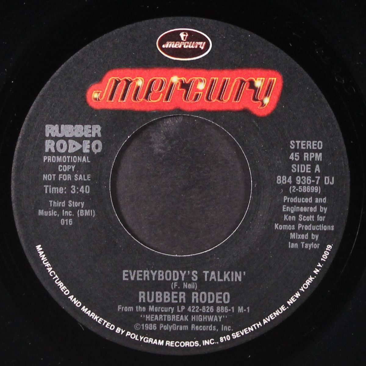 everybody's talkin' / same by RUBBER RODEO