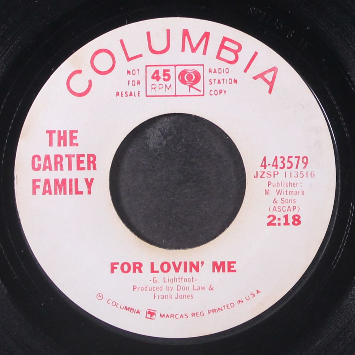 i walk the line / for lovin' me by CARTER FAMILY
