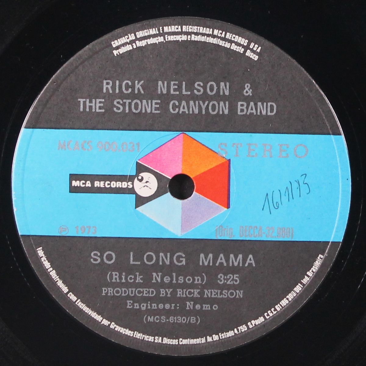garden party / so long mama by RICK NELSON